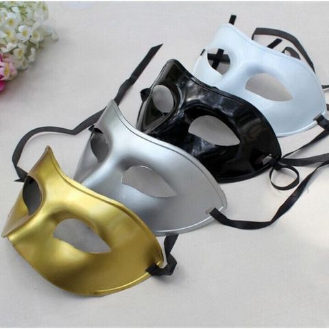 Mặt Nạ Hóa Trang Nửa Mặt Trắng Sang Trọng Cho Dạ Hội Nam Nữ - Phụ Kiện Hóa Trang Quý Phái, Độc Đáo 2020