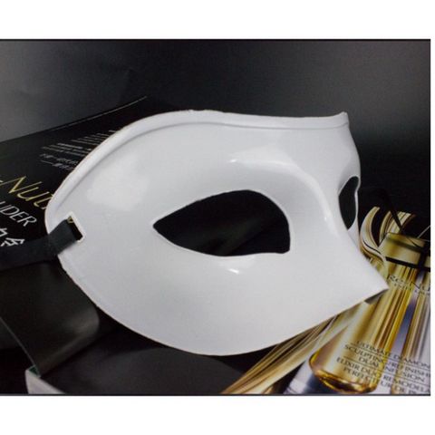 Mặt Nạ Hóa Trang Nửa Mặt Trắng Sang Trọng Cho Dạ Hội Nam Nữ - Phụ Kiện Hóa Trang Quý Phái, Độc Đáo 2020