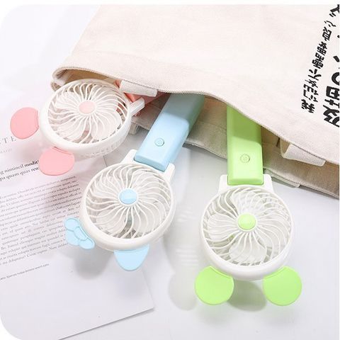 Quạt Mini Cầm Tay Tai Thỏ Dễ Thương Có Thể Gập Gọn - Quạt Sạc USB Đáng Yêu, Phụ Kiện Thời Trang Chụp Ảnh Thú Vị