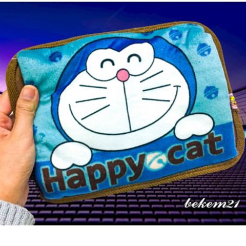 Túi Sưởi Hình Mèo Totoro Hồng Cầm Gương - Túi Chườm Nóng Lạnh Dễ Thương Giữ Nhiệt Cho Mùa Đông