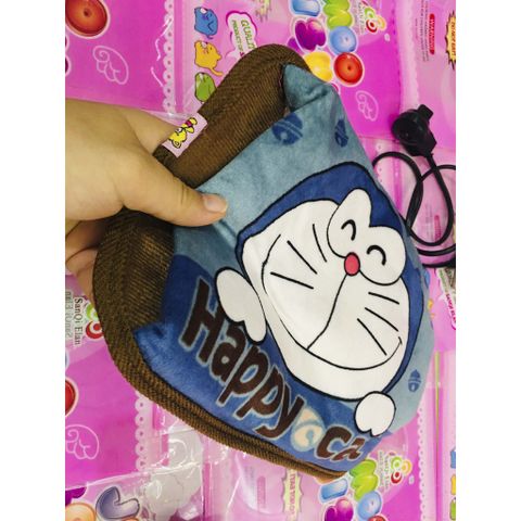Túi Sưởi Hình Mèo Totoro Hồng Cầm Gương - Túi Chườm Nóng Lạnh Dễ Thương Giữ Nhiệt Cho Mùa Đông