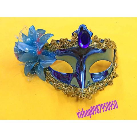 Mặt Nạ Nửa Mặt Lông Vũ Halloween Sang Trọng - Hóa Trang Dạ Hội Chi Tiết 2029 - Phụ Kiện Cosplay Đẳng Cấp