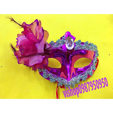 Mặt Nạ Nửa Mặt Lông Vũ Halloween Sang Trọng - Hóa Trang Dạ Hội Chi Tiết 2029 - Phụ Kiện Cosplay Đẳng Cấp