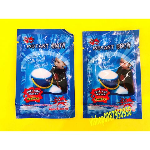Tuyết Nhân Tạo Làm Slime - Gói Tuyết Nguyên Liệu Xanh Bông Bạc Để Trang Trí Giáng Sinh và Sáng Tạo Cloud Slime 8g