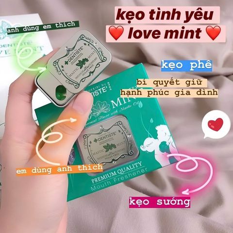 Kẹo Ngậm Tăng Cường Sinh Lý Hương Bạc Hà Dentiste Love Mint - Hộp 20 Viên Thái Lan, Hương Thơm Mát Lạnh, Kích Thích Tình Yêu 576158 chính hãng