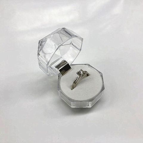 Hộp đựng nhẫn acrylic trong suốt - Trưng bày trang sức, lưu trữ và quà tặng tiện ích - Thiết kế đơn giản và gọn gàng