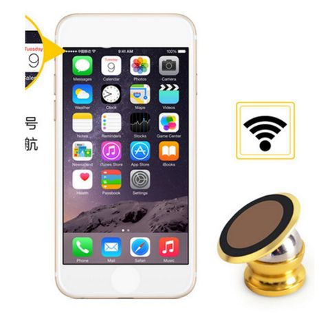Giá Đỡ Điện Thoại Hít Nam Châm 360 Độ Cho Ô Tô - Thiết Kế Sang Trọng + Tặng Bút Bi Cao Cấp