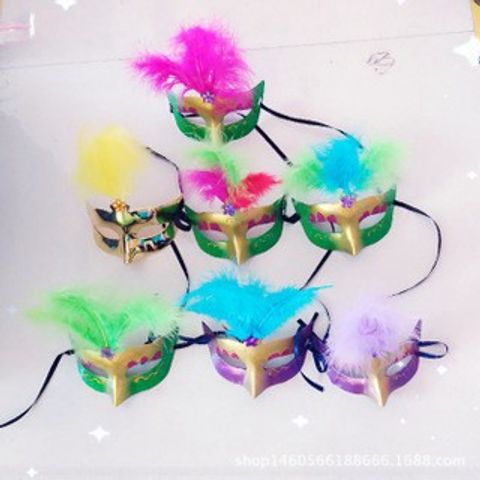Mặt Nạ Lông Vũ Che Nửa Mặt - Phụ Kiện Cosplay Halloween và Trung Thu Cho Nam Nữ - Đẳng Cấp, Chất Lượng Cao