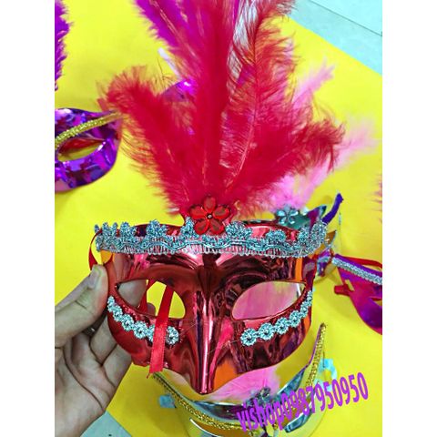 Mặt Nạ Lông Vũ Che Nửa Mặt - Phụ Kiện Cosplay Halloween và Trung Thu Cho Nam Nữ - Đẳng Cấp, Chất Lượng Cao