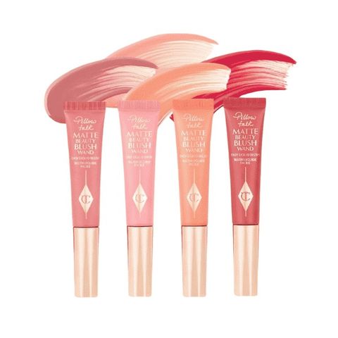 Má Hồng Charlotte Tilbury Matte Blush Wand Chính Hãng 12ml - Màu #Pillow Talk Peach Pop Tươi Tắn, Dễ Dàng Trang Điểm