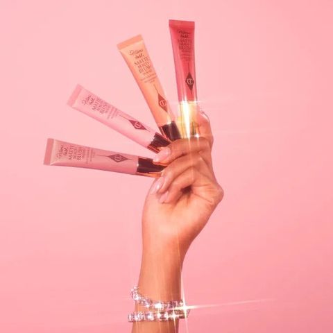 Má Hồng Charlotte Tilbury Matte Blush Wand Chính Hãng 12ml - Màu #Pillow Talk Peach Pop Tươi Tắn, Dễ Dàng Trang Điểm