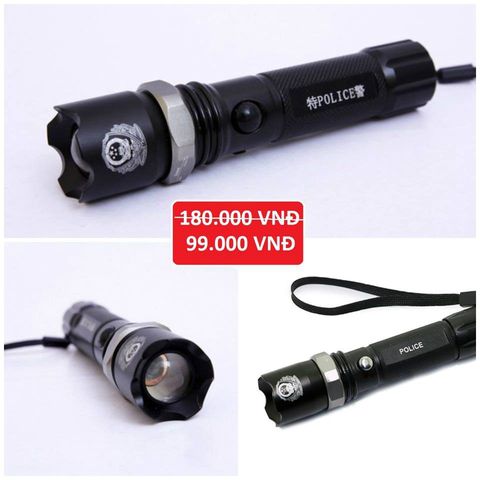 Đèn Pin Siêu Sáng Cao Cấp USA Có Zoom - LED 3000 Lumen, Pin Sạc 7800mAh, 3 Chế Độ Sáng, Dụng Cụ Chiếu Sáng Du Lịch, Sửa Chữa, Câu Cá