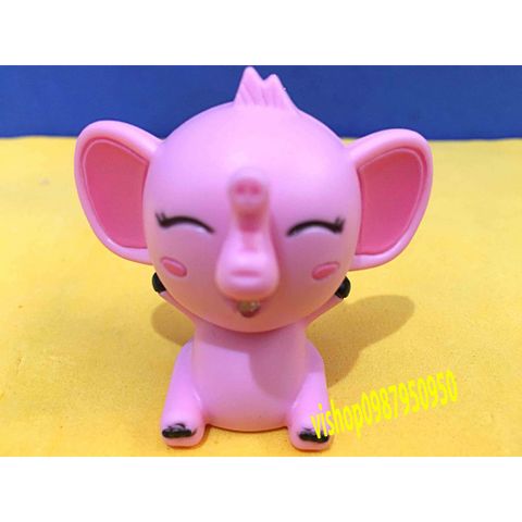 Móc Khóa Đèn Led Phát Sáng Chú Voi Dễ Thương Có Nhạc - Phụ Kiện Thời Trang Độc Đáo 3 Trong 1