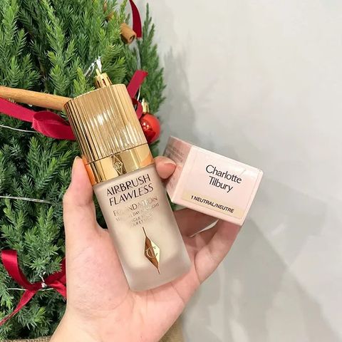 Kem Nền Charlotte Tilbury Airbrush Flawless Foundation Tone 1 Neutral 30ml - Kem Trang Điểm Hoàn Hảo Giúp Làn Da Mịn Màng, Tự Nhiên