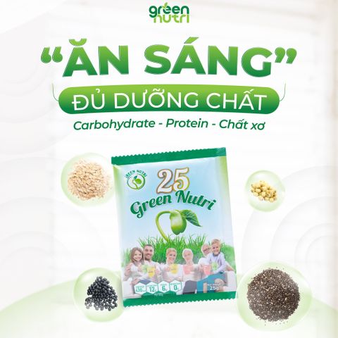 Sữa Hạt Ngũ Cốc 25 Green Nutri 625g - Thức Uống Thuần Chay Từ Hạt, Tốt Cho Tiêu Hóa, Lành Mạnh Cho Mọi Đối Tượng