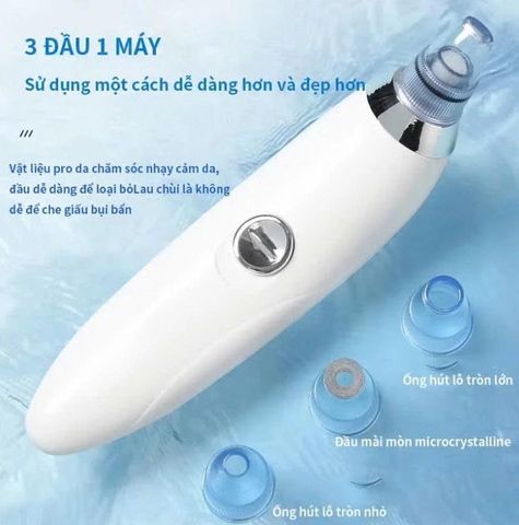 Máy Hút Mụn Đầu Đen Sạc USB - Làm Sạch Da, Loại Bỏ Chất Bẩn, Tăng Độ Đàn Hồi Cho Làn Da, Dễ Dàng Sử Dụng