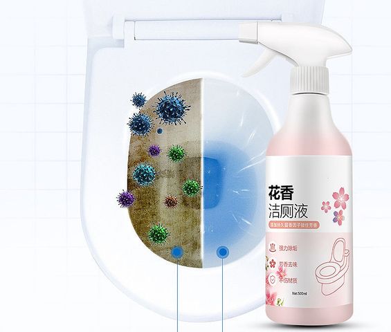 Chai Xịt Vệ Sinh Bồn Cầu 500ml - Tẩy Sạch Vết Bẩn, Diệt Khuẩn, Khử Mùi Thơm Dịu - Sản Phẩm Vệ Sinh Nhà Cửa Hàng Nhập Khẩu