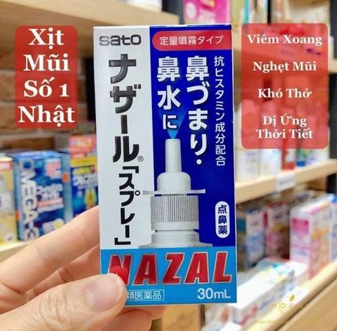 Xịt Nazal 30ml Nhật Bản - Giải Pháp Vệ Sinh Tai Mũi Họng Hiệu Quả, Sạch Đẹp và Thoải Mái chính hãng