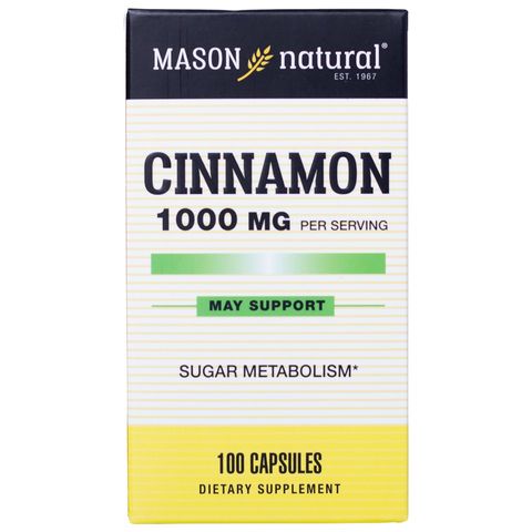 Viên uống quế Mason Natural Cinnamon 1000mg - Hỗ trợ tiểu đường, tăng cường sức khỏe tự nhiên, sản phẩm chính hãng từ Mỹ