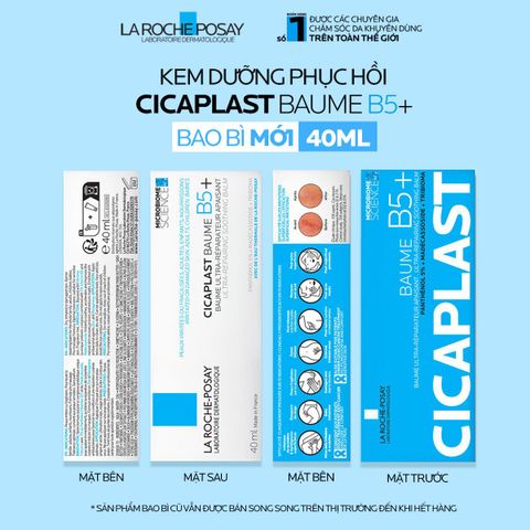 Kem Dưỡng B5 La roche Posay Làm Dịu mát ,Giảm Thâm ,phục hồi da La Roche-Posay Cicaplast Baume B5 40ml