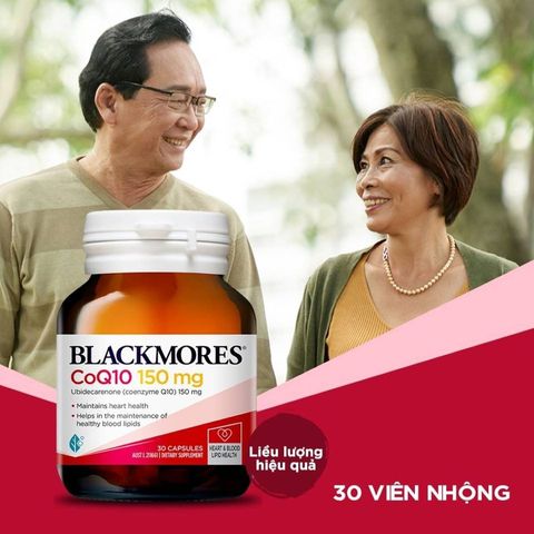 Viên uống Blackmores CoQ10 150Mg - Hỗ trợ sức khỏe tim mạch và năng lượng - 30 viên Chính hãng từ Úc