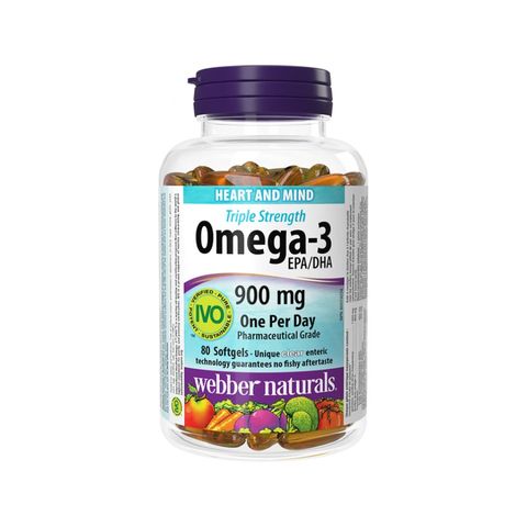 (Hàng công ty) Viên Dầu Cá Webber Naturals Triple Strength Omega-3 900mg - Dầu Cá Chất Lượng Từ Canada Hỗ Trợ Sức Khỏe Tim Mạch Và Não Bộ chính hãng 725970