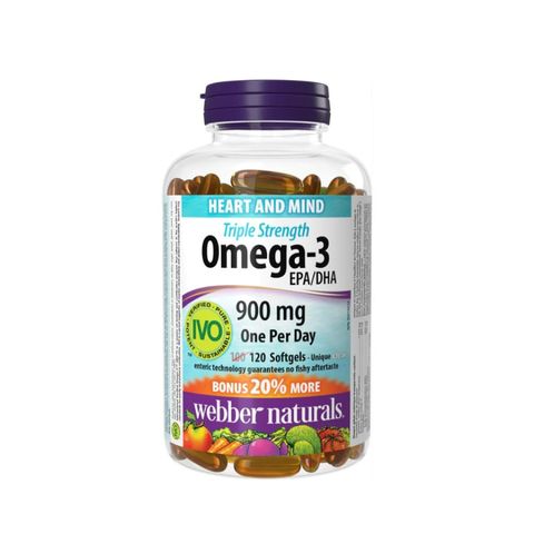 (Hàng công ty) Viên Dầu Cá Webber Naturals Triple Strength Omega-3 900mg - Dầu Cá Chất Lượng Từ Canada Hỗ Trợ Sức Khỏe Tim Mạch Và Não Bộ chính hãng 725970