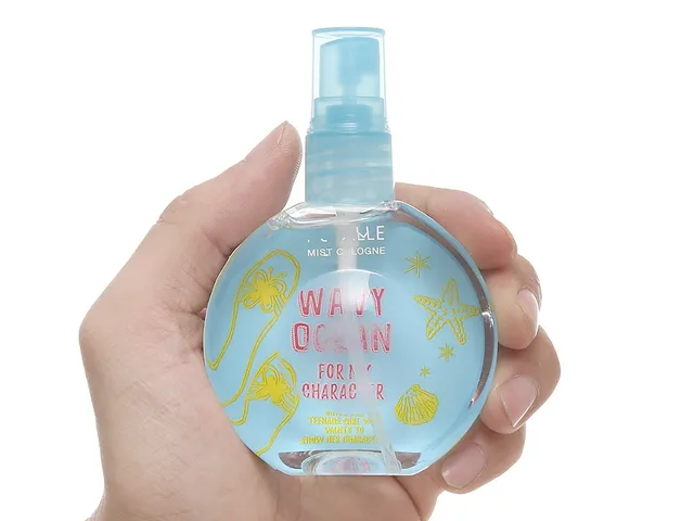 Nước Hoa PUCELLE Mist Cologne Wavy Ocean 75ml - Hương Thơm Tươi Mát, Quyến Rũ, Phong Cách Trẻ Trung, Tự Tin Trong Mỗi Ngày