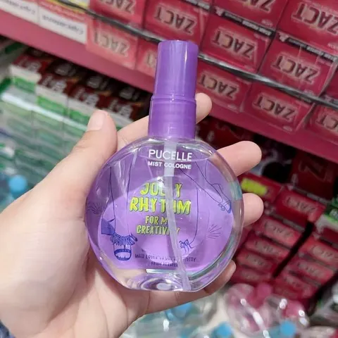 Nước Hoa PUCELLE Mist Cologne Jolly Rhythm 75ml - Hương Hoa Trái Cây Tươi Mát, Thích Hợp Cho Nam Nữ, Phong Cách Sáng Tạo