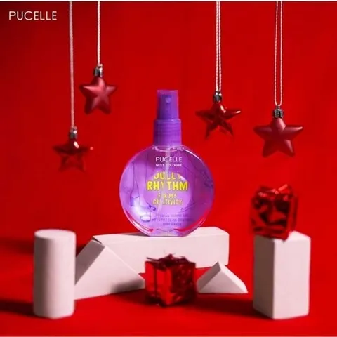 Nước Hoa PUCELLE Mist Cologne Jolly Rhythm 75ml - Hương Hoa Trái Cây Tươi Mát, Thích Hợp Cho Nam Nữ, Phong Cách Sáng Tạo
