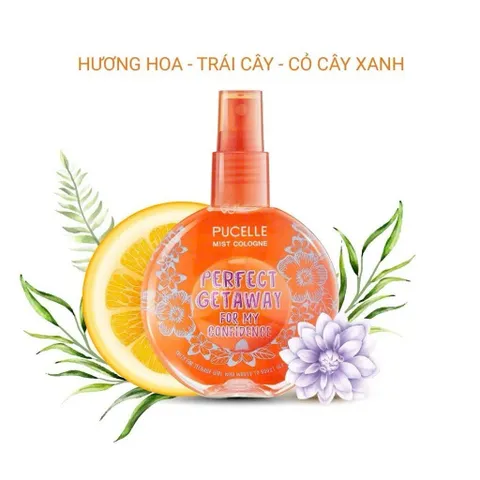 Nước Hoa PUCELLE Mist Cologne Hương Hoa Trái Cây Tự Tin, Tươi Mát, Sang Trọng 75ml/150ml - Phù Hợp Mọi Dịp