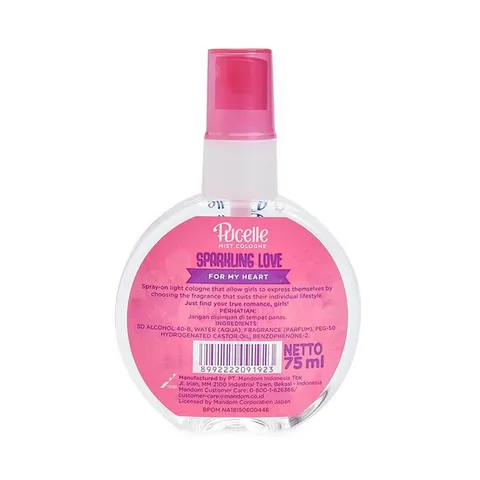Nước Hoa PUCELLE Mist Cologne Sparkling Love For My Heart 75ml - Hương Thơm Quyến Rũ và Tươi Mát, Quà Tặng Ý Nghĩa