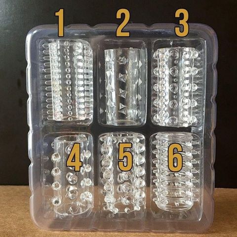 Bộ 6 Đệm Silicon Mềm Mại - Vật Phẩm Phong Thủy Thiết Kế Hầm Hố Độc Đáo Tạo Điểm Nhấn Cho Không Gian Sống