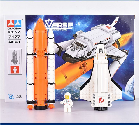Bộ lắp ghép LEGO tàu vũ trụ MS No.7127 – Đồ chơi giáo dục cho trẻ em, 226 chi tiết sáng tạo, an toàn và không độc hại