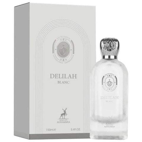 Nước Hoa Nữ Maison Alhambra Delilah Blanc EDP 100ml - Hương Hoa Cỏ Tinh Tế, Thanh Lịch và Gợi Cảm, Quà Tặng Sang Trọng