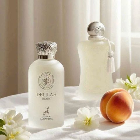 Nước Hoa Nữ Maison Alhambra Delilah Blanc EDP 100ml - Hương Hoa Cỏ Tinh Tế, Thanh Lịch và Gợi Cảm, Quà Tặng Sang Trọng