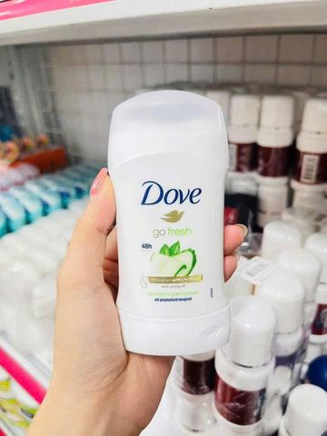 Lăn khử mùi Dove Cucumber 40g – dưỡng ẩm, dưa leo