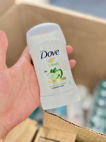 Lăn khử mùi Dove Cucumber 40g – dưỡng ẩm, dưa leo