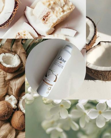 Xịt khử mùi Dove Secrets Dừa 150ml
