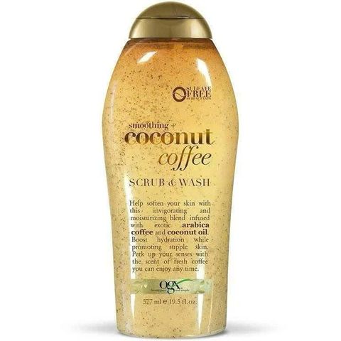 Sữa Tắm Tẩy Tế Bào Chết Ogx Coconut Coffee 577ml - Dưỡng Da Sáng Mịn, Hương Vị Cà Phê Nhiệt Đới, Chăm Sóc Da Toàn Diện