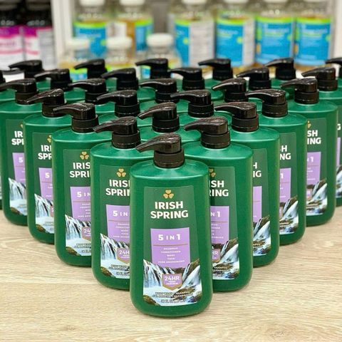 Sữa Tắm Gội Xả Irish Spring 887ml - Giúp Làm Sạch Sâu, Giữ Độ Ẩm, Thư Giãn Và Tươi Mát Cho Cơ Thể