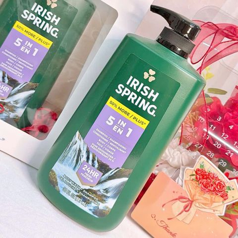 Sữa Tắm Gội Xả Irish Spring 887ml - Giúp Làm Sạch Sâu, Giữ Độ Ẩm, Thư Giãn Và Tươi Mát Cho Cơ Thể