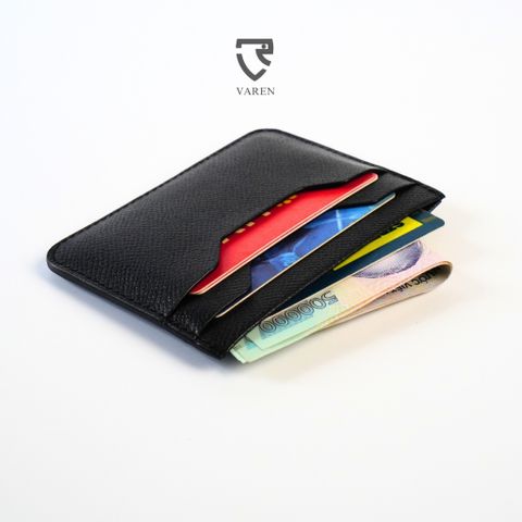 Ví Thẻ VAREN Da Bò Cao Cấp Unisex - Ví Mini Tinh Tế Dành Cho Nam Nữ, Phong Cách Sang Trọng, Lý Tưởng Làm Quà Tặng