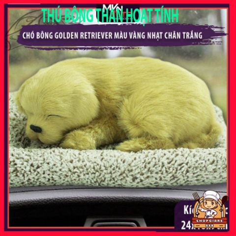 Chó Bông Than Hoạt Tính Nano Khử Mùi Xe Hơi - Phụ Kiện Tô Điểm Taplo Ô Tô Kích Thước Lớn 24x18x9cm - Mvn Auto