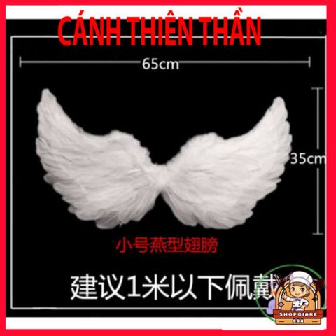 Bộ cánh lông vũ cosplay trắng cho trẻ em và người lớn - Hóa trang lễ hội, chất liệu bền và nhẹ, phụ kiện tiệc Giáng sinh, chụp ảnh sự kiện