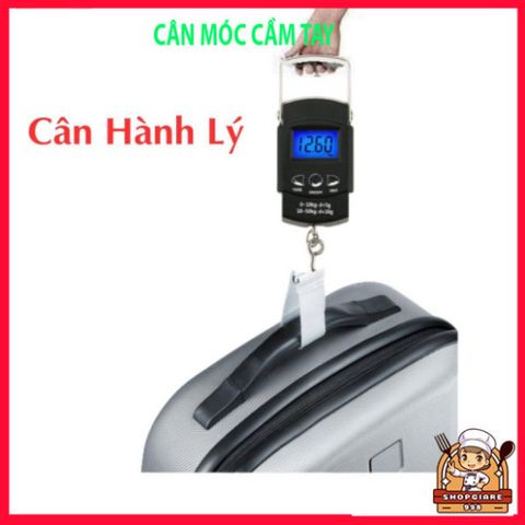 Cân Điện Tử Mini Xách Tay 50kg - Cân Treo Hành Lý Có Móc Và Thước Đo Độ Chính Xác, Tiện Lợi Cho Du Lịch Và Mua Sắm