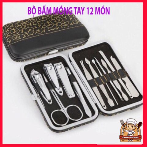 Bộ Kìm Bấm Móng 12 Món Thông Minh - Dụng Cụ Tạo Dáng Móng Tay Thời Trang Tại Nhà, Quà Tặng Ý Nghĩa Cho Bạn Bè và Người Thân