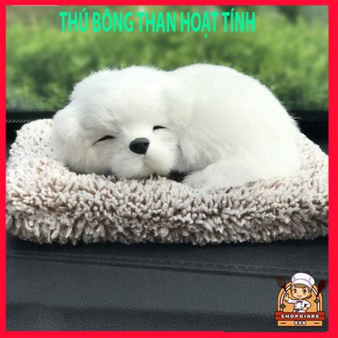 Chó Bông Khử Mùi Xe Hơi - Mèo Bông Than Hoạt Tính Đáng Yêu, Giải Pháp Khử Mùi Hiệu Quả Cho Ô Tô (Size 20-28cm)