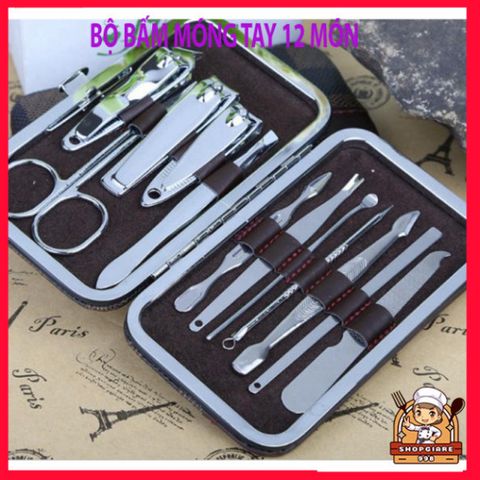 Bộ Kìm Bấm Móng 12 Món Thời Trang, Dụng Cụ Làm Nail Mini Tiện Lợi, Quà Tặng Ý Nghĩa cho Bạn Bè và Gia Đình