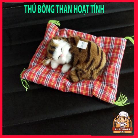 Cún Bông Trắng - Thú Bông Sói Gấu Chó Lõi Than Hoạt Tính Khử Mùi Trang Trí Xe Ô Tô - Đáng Yêu, Gọn Nhẹ, Hút Mùi Hiệu Quả